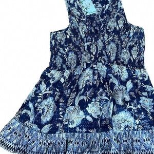 Floral Blue Mini Dress